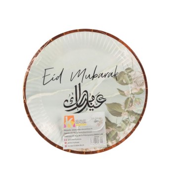 Set de 6 assiettes Eid Mubarak