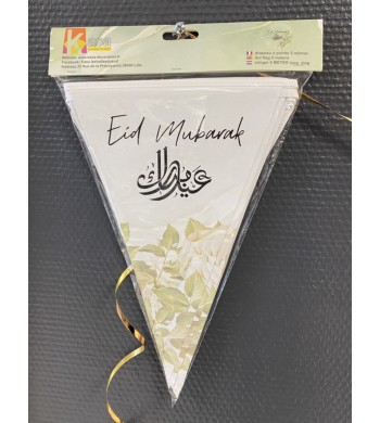 Guirlande fleurie 5 mètre Eid mubarak