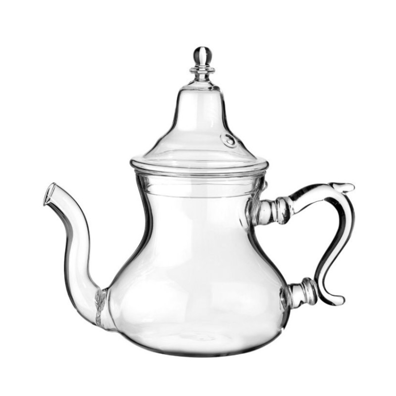 Generic Théière de Thé en verre transparent, Théière Marocain 650 ml à prix  pas cher