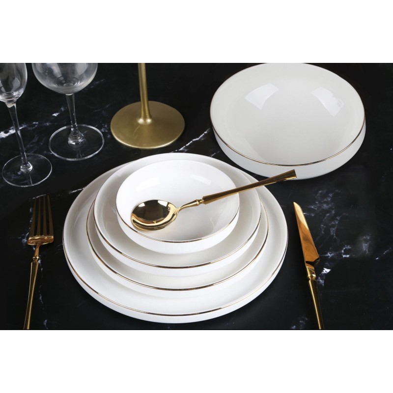 Service de table 25 pièces liseré doré