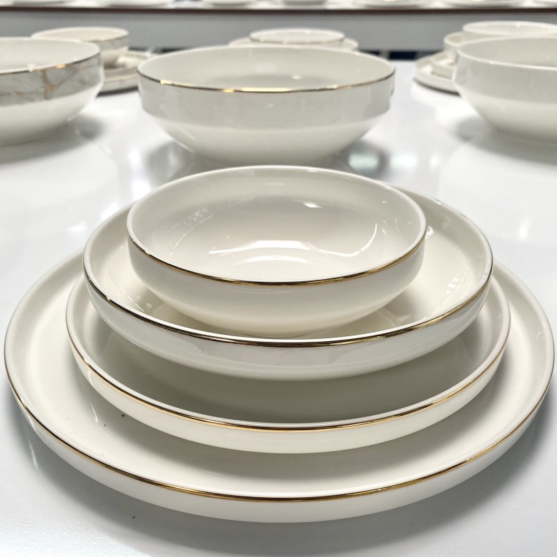 Plats de table ovales céramique, plat de service de table.