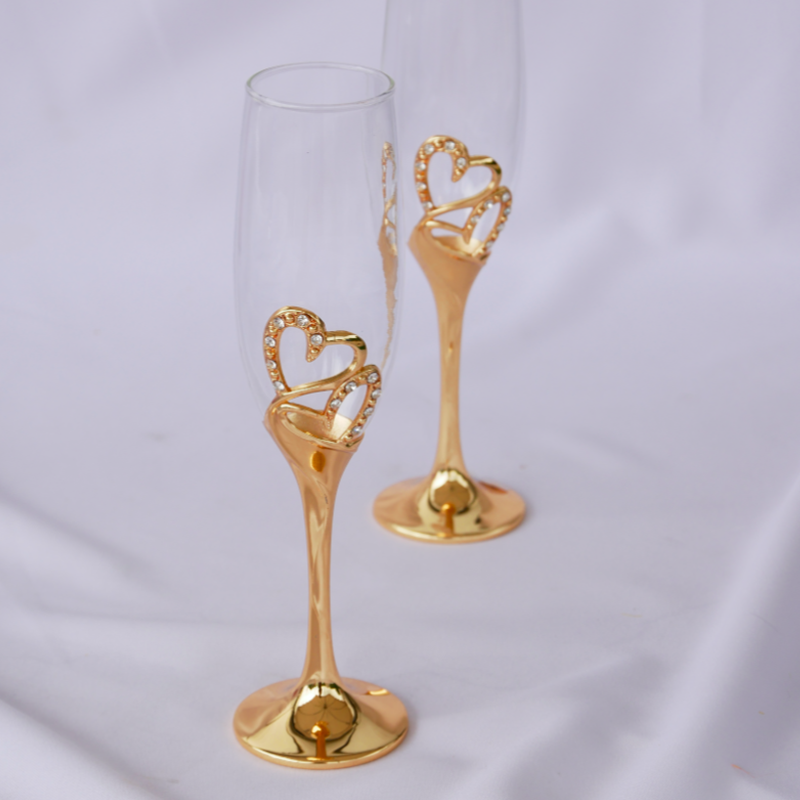 Set de 2 verres pour mariés