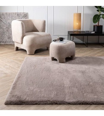 Tapis quadrilobe beige