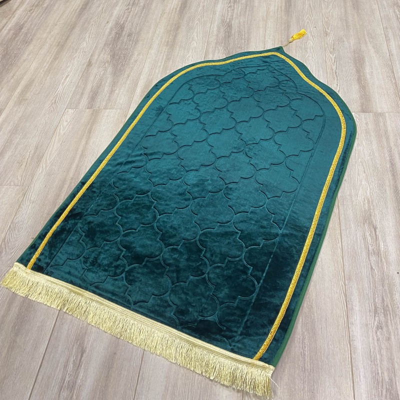 Tapis prière velours épais en flanelle molletonné