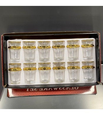 Verres à thé Beldi liseré doré
