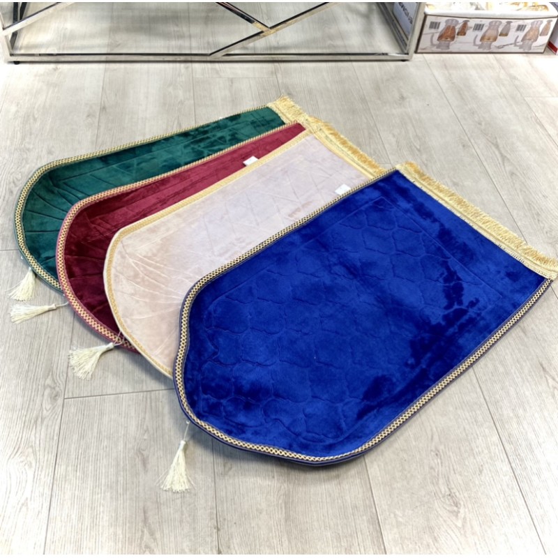 Tapis de prière enfant musulman bleu foncé