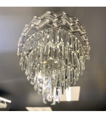 Grand Lustre Cristal 3 niveaux