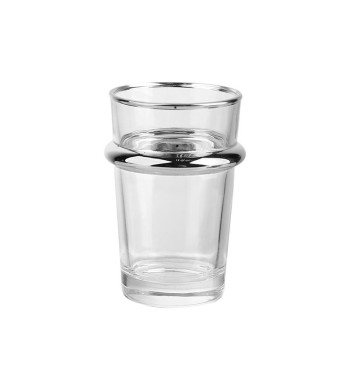 Set de 12 verres à thé Beldi liseré argenté