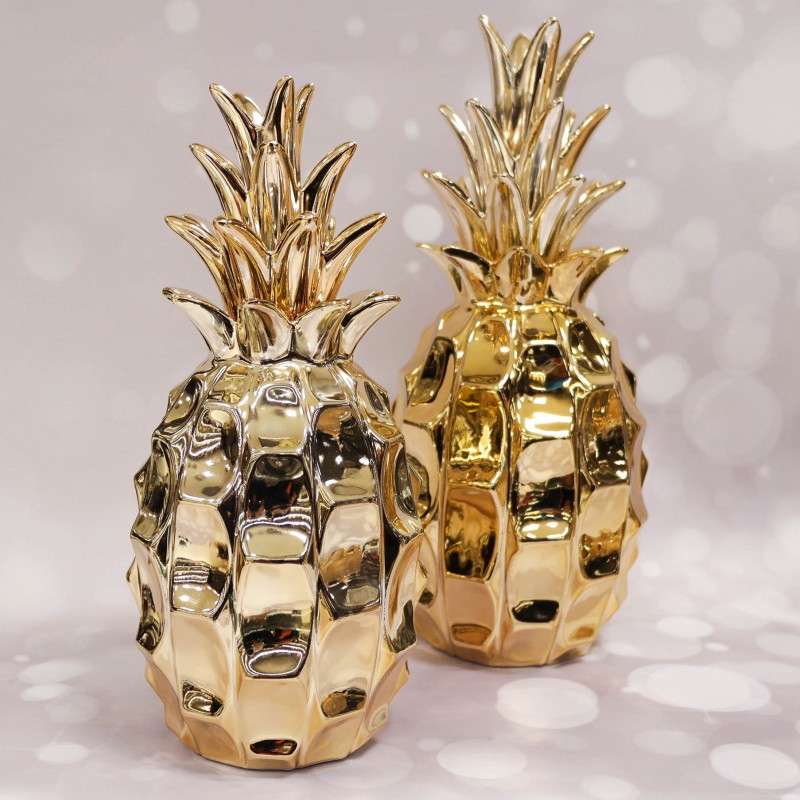 Set décoratif Ananas doré