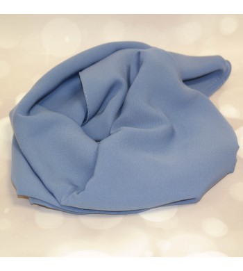 Hijab soie de Medine Bleu pastel