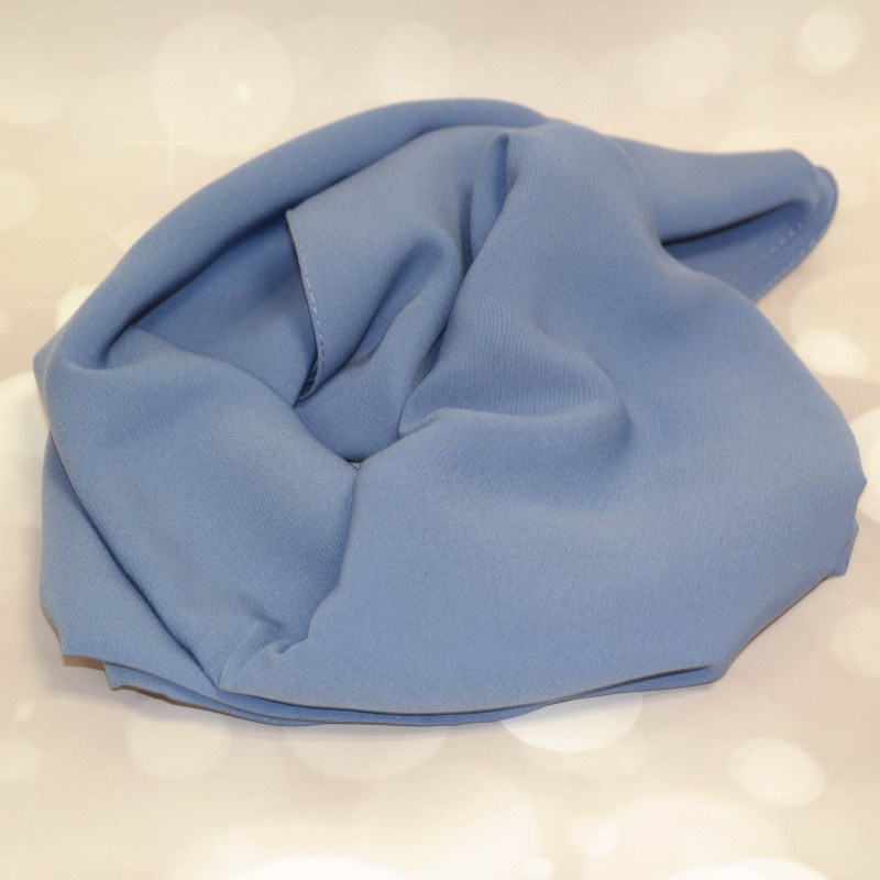 Hijab soie de Medine Bleu pastel