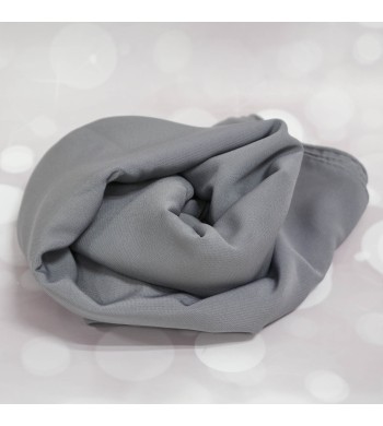 Hijab soie de Medine Gris castor