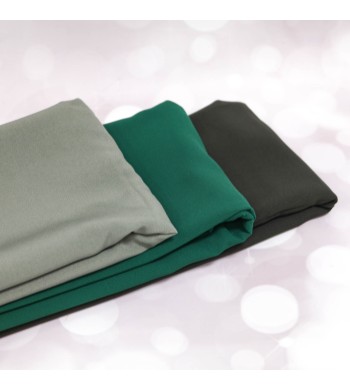 Set de 3 Hijabs soie de Medine nuance vert