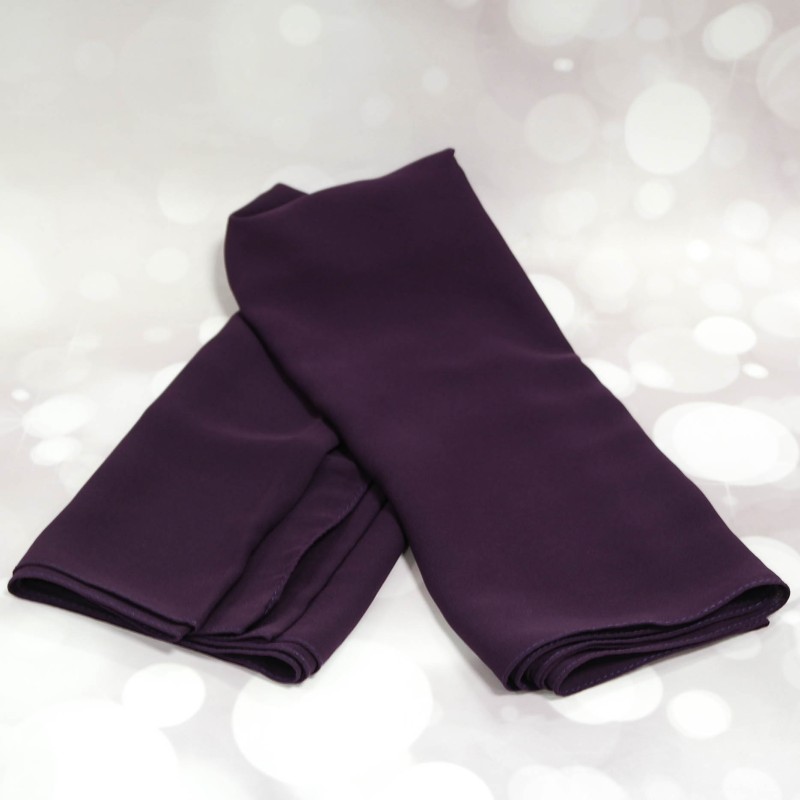 Hijab Soie de Medine Violet aubergine