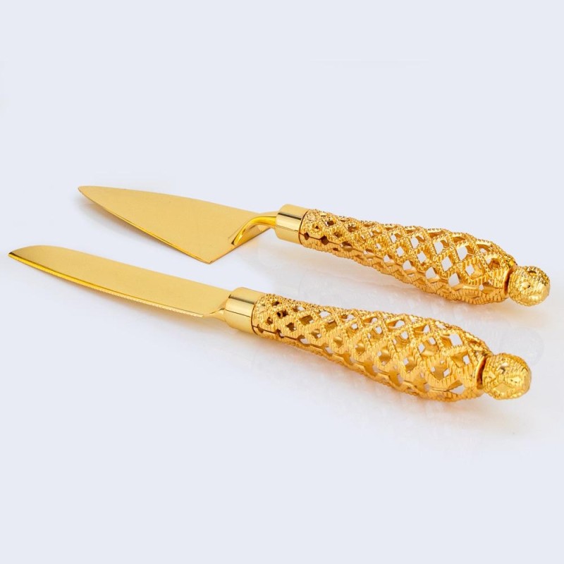 Ensemble de couteau et de pelle à gâteau de mariage de restaurant d'hôtel, vaisselle de luxe, couverts de luxe en acier inoxydable, ensemble de couverts de voyage Hoffmayer