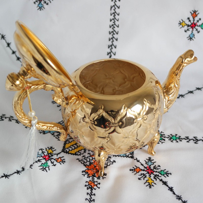Théière Marocaine En Métal – 0.2L à 0.6L – Style Traditionnel – Neuve