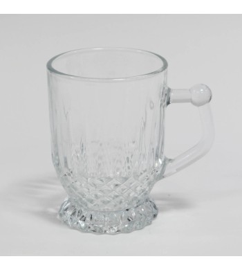 Lot de 6 verres à thé Cristal avec anse