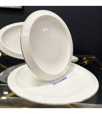 Service de table 27 pièces Elegance en porcelaine fine