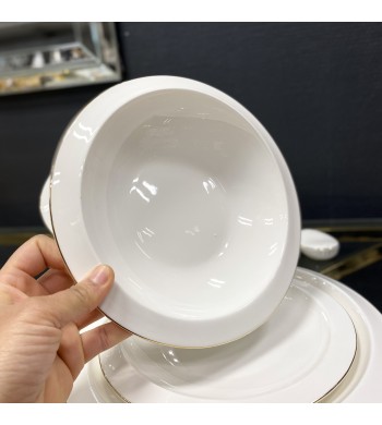 Service de table 27 pièces Elegance en porcelaine fine