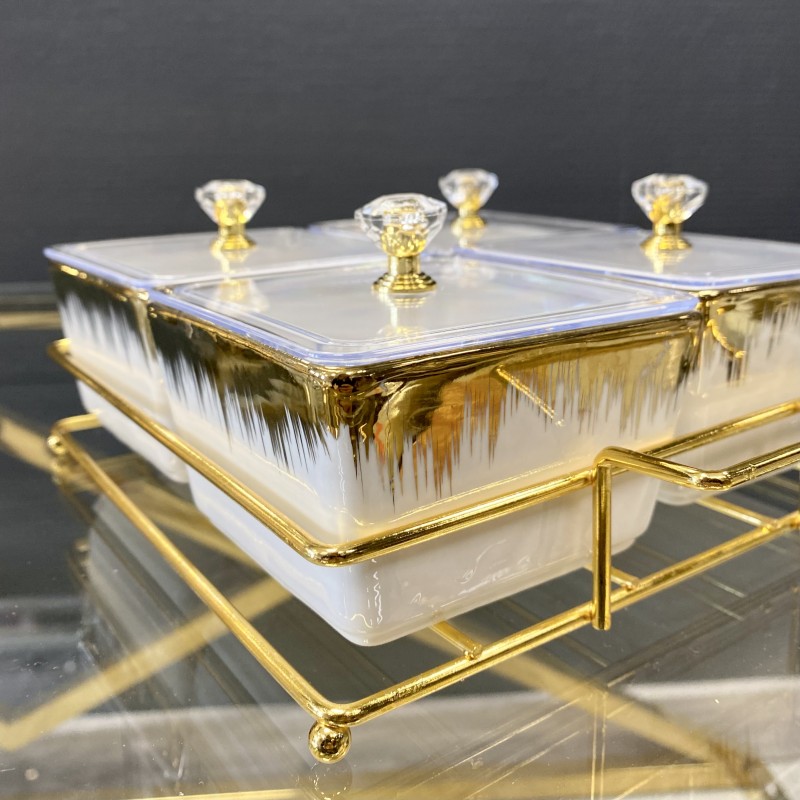 Le Plateau En Verre Sur Pied XXL Avec Cloche | Décoration De Table Bapteme