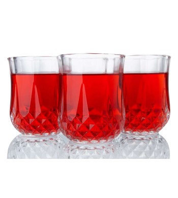 KADAX Verres à Boire, Lot de 6 Verres à Eau, Set de Verres, Verres à jus en  Verre, Verres à Eau, Boisson, Jus, Verres transparent, Verres à cocktail,  Verres à Boisson (300ml