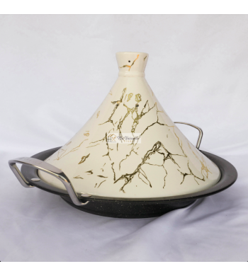 Tajine induction marbré 34cm