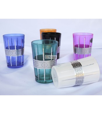 Set de 12 verres à thé Colors