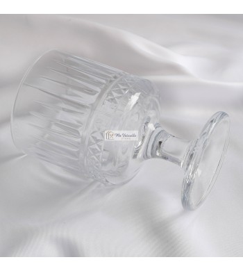 Set de 6 verres à pied Cristal strié
