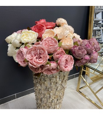 Bouquet de 8 fleurs  artificielles, bouquet décoration florale