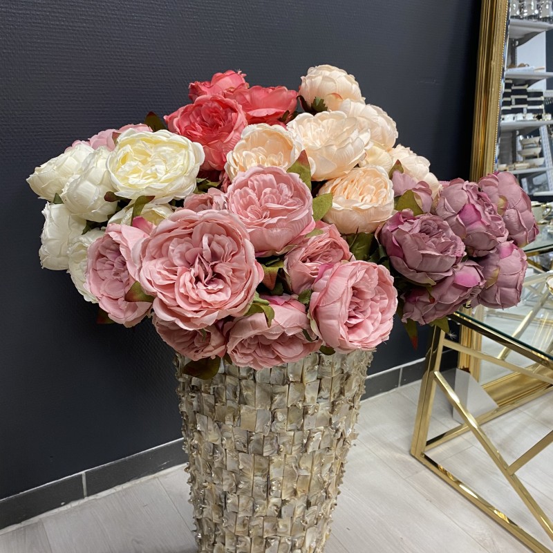 Bouquet de 8 fleurs  artificielles, bouquet décoration florale