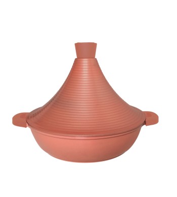 Marmite à Tajine turbo rose tous feux dont induction 28cm