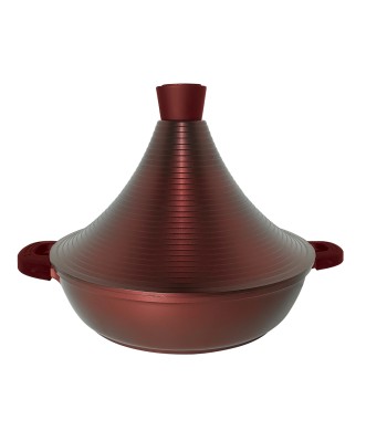 Marmite à Tajine turbo rouge tous feux dont induction 28cm