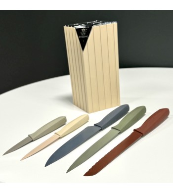 Set de 5 couteaux de cuisine avec support