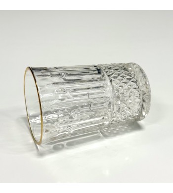 Set de 12 verres à thé liseré doré Royal Swiss