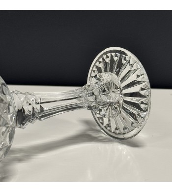 Set de 12 verres à pied en verre transparent