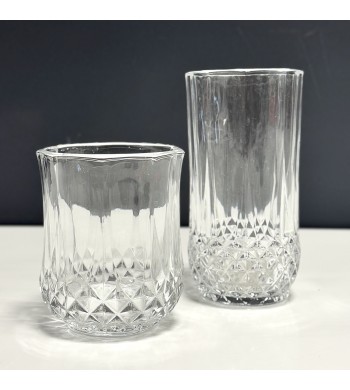 Set de 12 verres à eau, verres à jus 230ml