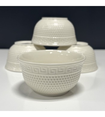 Lot de 6 bols à soupe en porcelaine