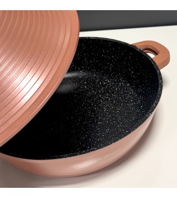 Marmite à Tajine turbo rose tous feux dont induction 28cm