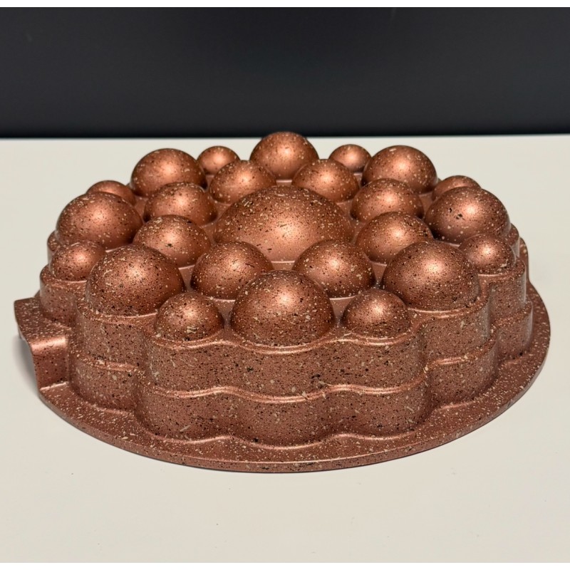 Moule à gâteau rond 25 sphères en fonte d'aluminium Moule à gâteau rond 25 sphères en fonte d'aluminium