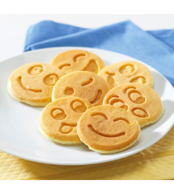 Poêle à pancakes smileys