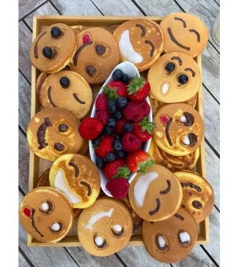 Poêle à pancakes smileys