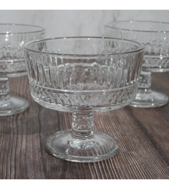 Set de 6 coupes à glace Cristal