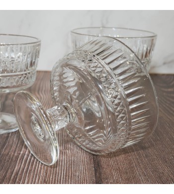 Set de 6 coupes à glace Cristal