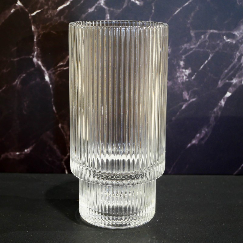 Set de 6 verres strié 30cl