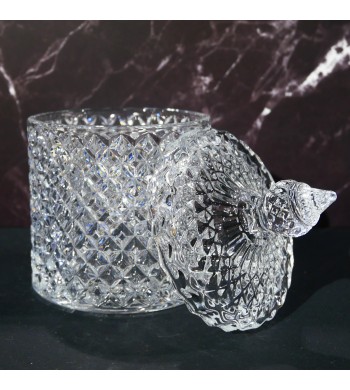 Sucrier bonbonnière cristal 15cm