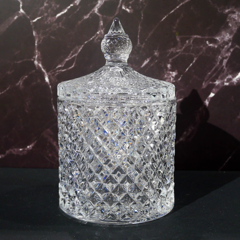 Sucrier bonbonnière cristal 15cm Sucrier bonbonnière cristal 15cm