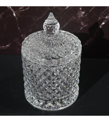 Sucrier bonbonnière cristal 15cm