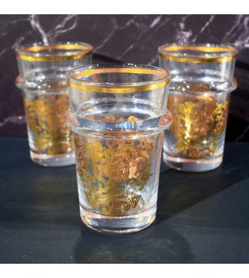 Verres à thé Beldi Orient doré
