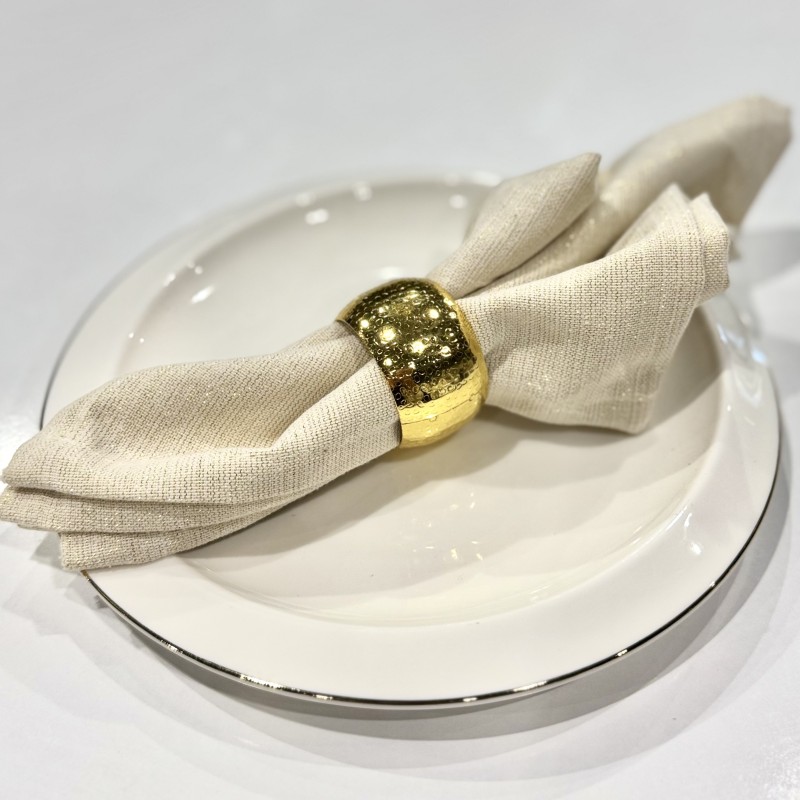 Set de 6 anneaux de serviettes Gold Ring Set de 6 anneaux de serviettes Gold Ring