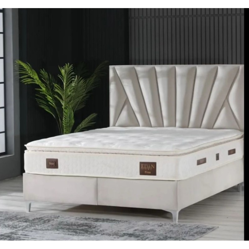 Lit coffre Zara beige 160*200cm Lit coffre Zara beige 160*200cm